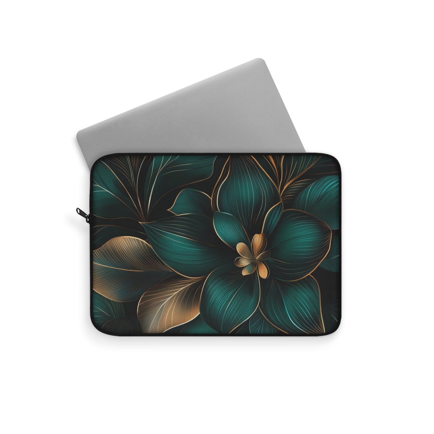 Floral Tranquility Laptop Sleeve | Water-Resistant & Stylish Protection