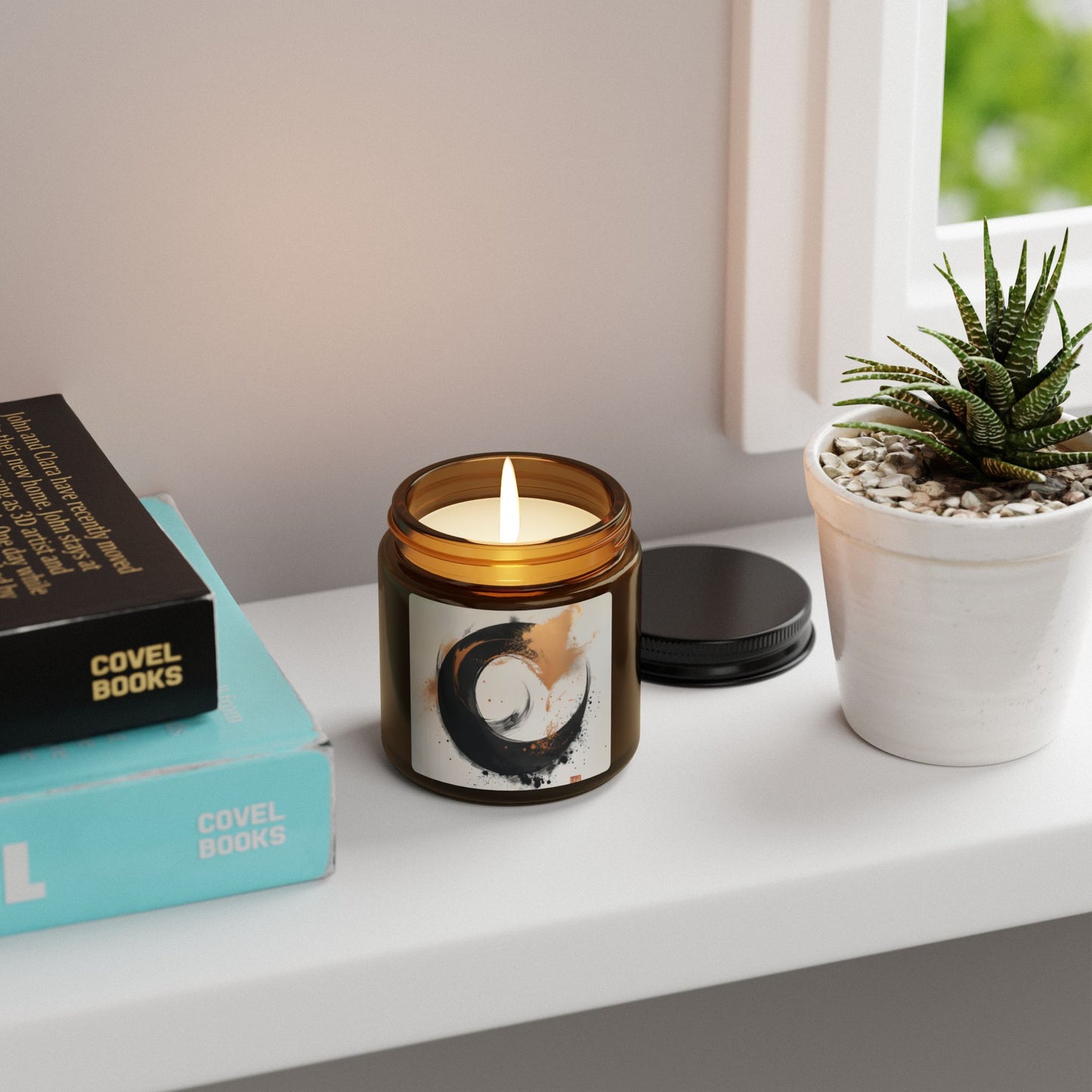 Zen Circle Scented Soy Candle – Calm Your Space with Mindful Ambience