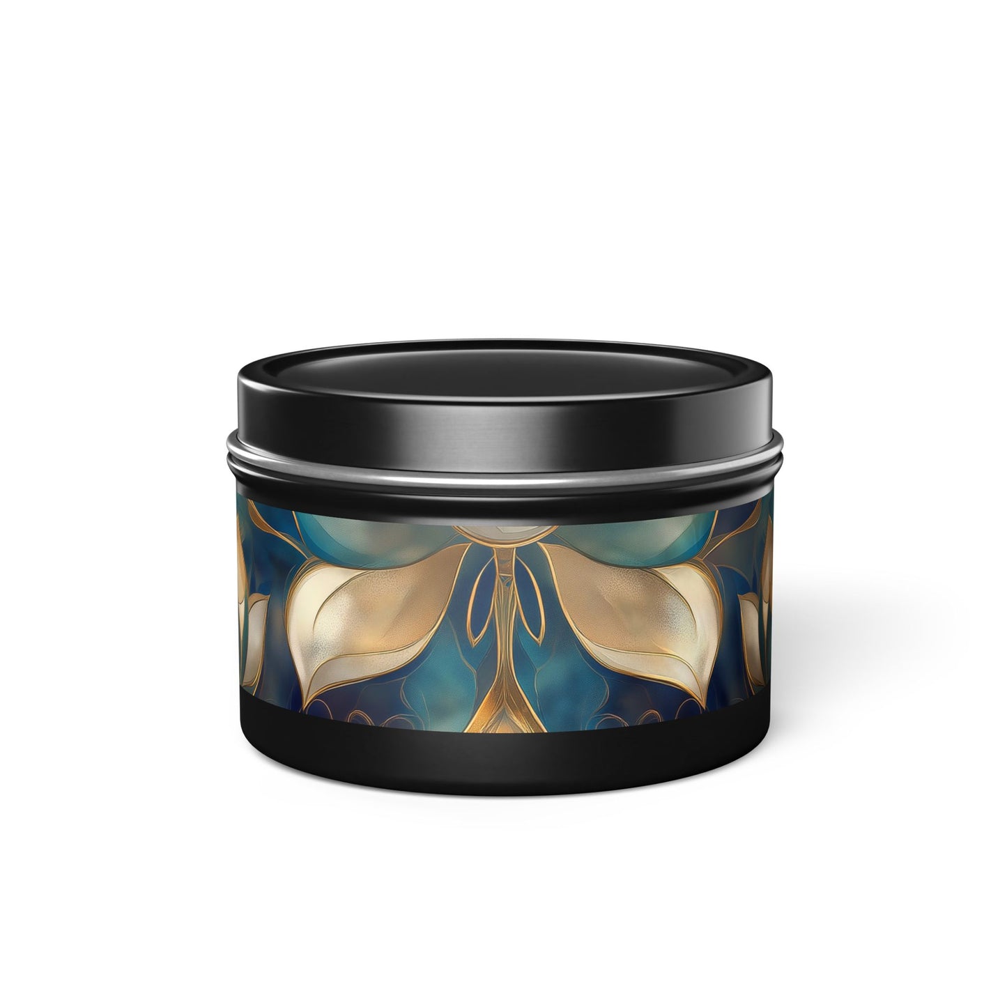 Lotus Blossom Aromatherapy Tin Candle | Hand-Poured Coconut Soy Wax | 4oz & 8oz