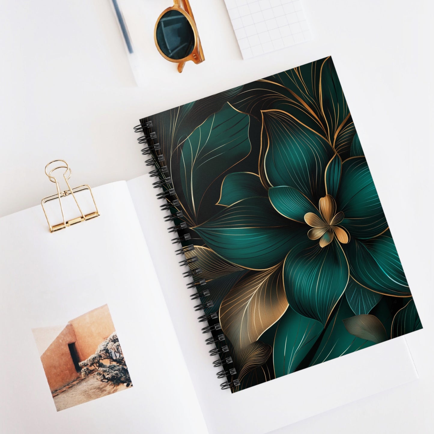 Mindful Blossoms Spiral Notebook | Your Daily Companion for Creativity | 118 Pages