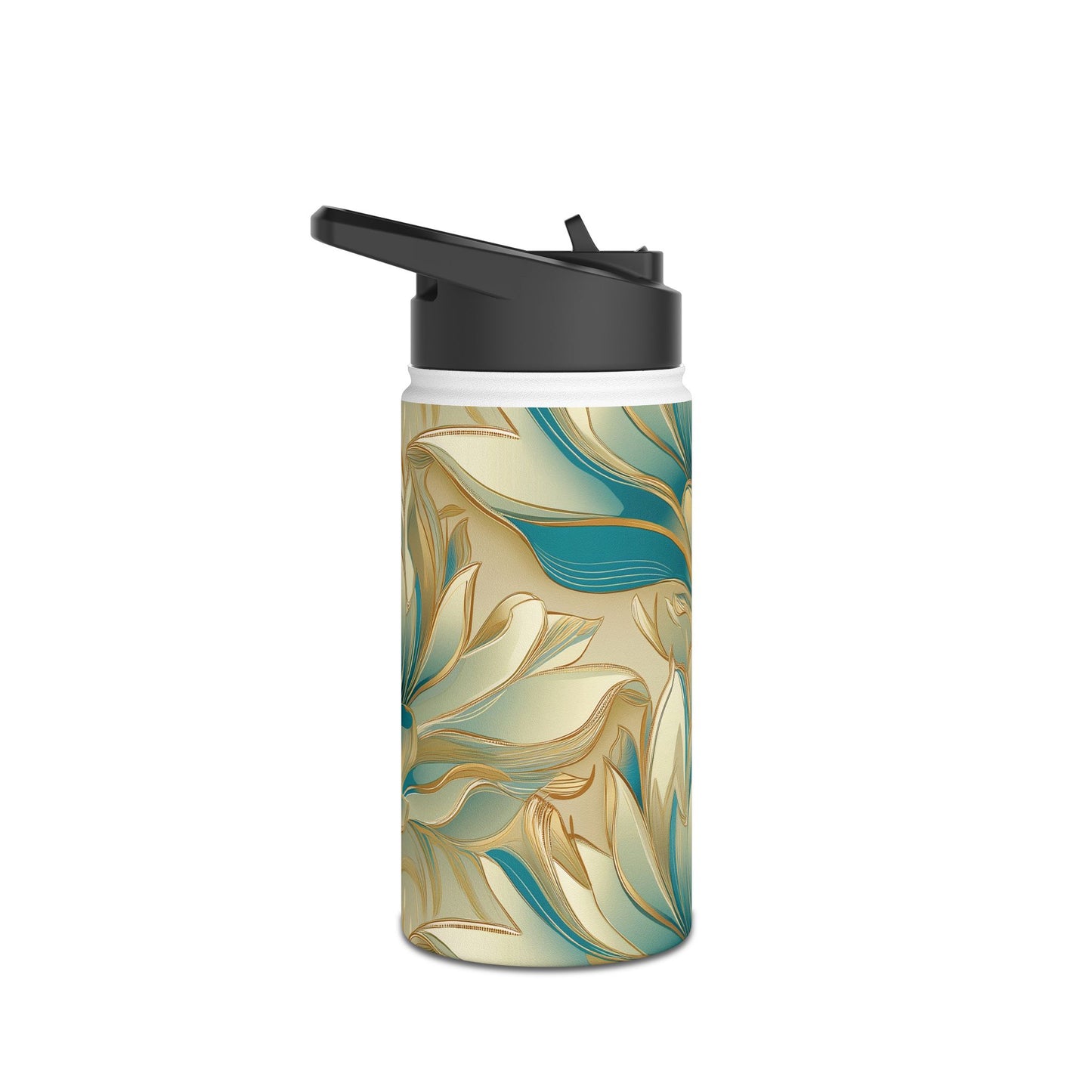 Lotus Blossom Stainless Steel Water Bottle | Double-Wall Insulated | 3 Sizes Available