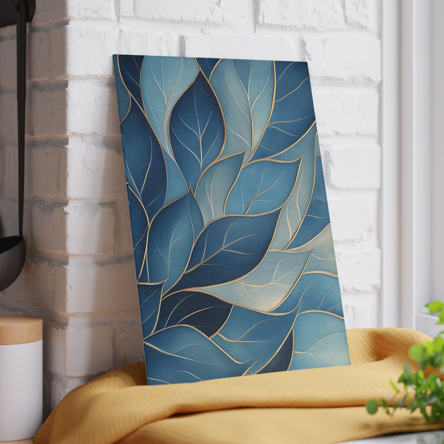 Tranquil Leaf Glass Cutting Board