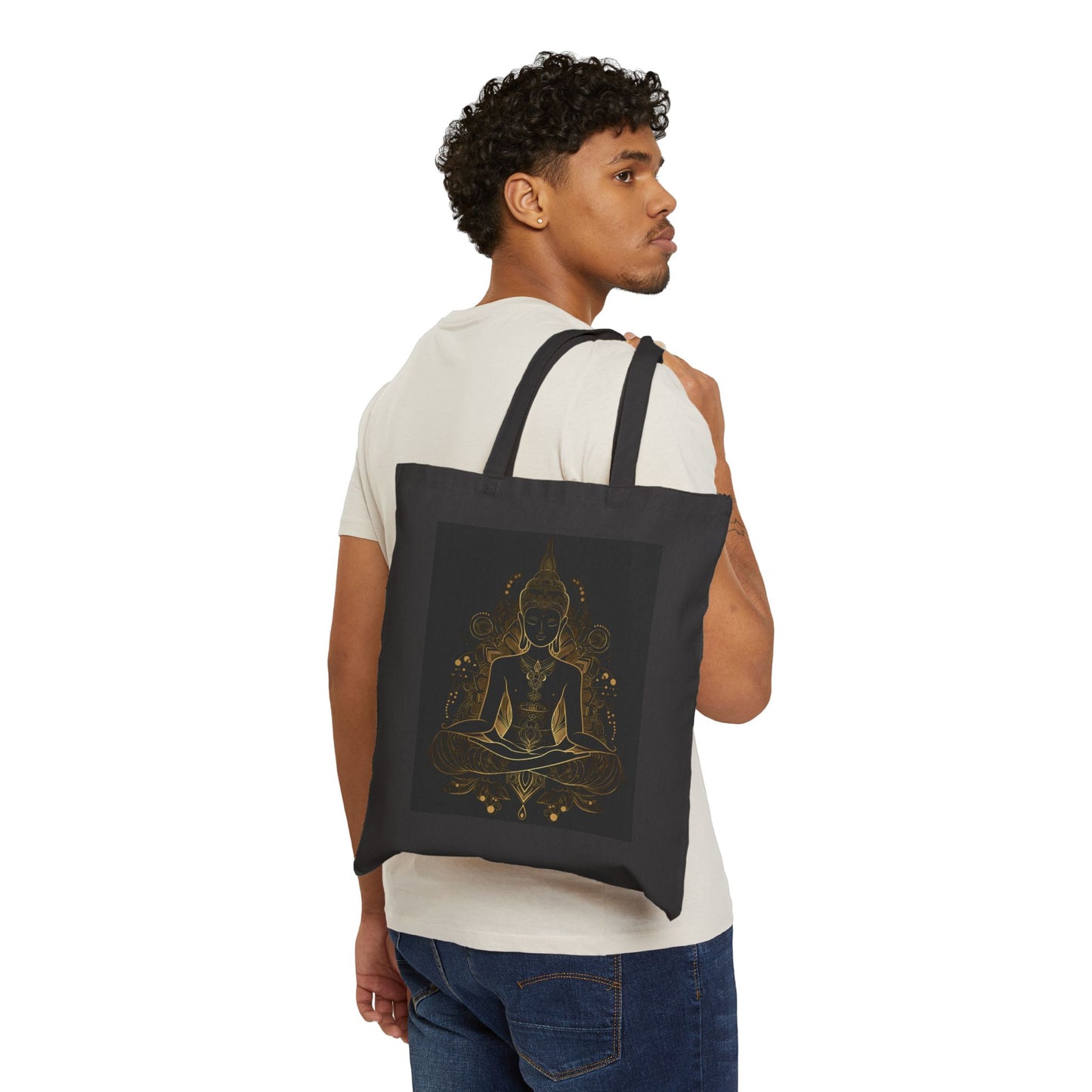 Mindful Serenity Cotton Canvas Tote Bag