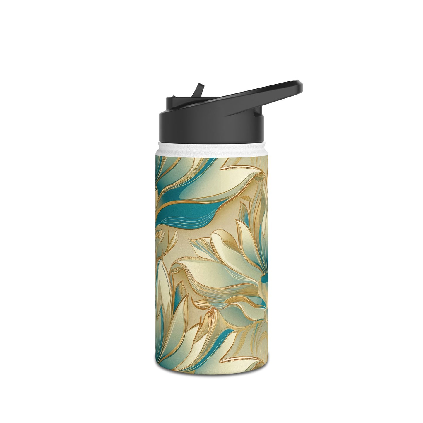 Lotus Blossom Stainless Steel Water Bottle | Double-Wall Insulated | 3 Sizes Available