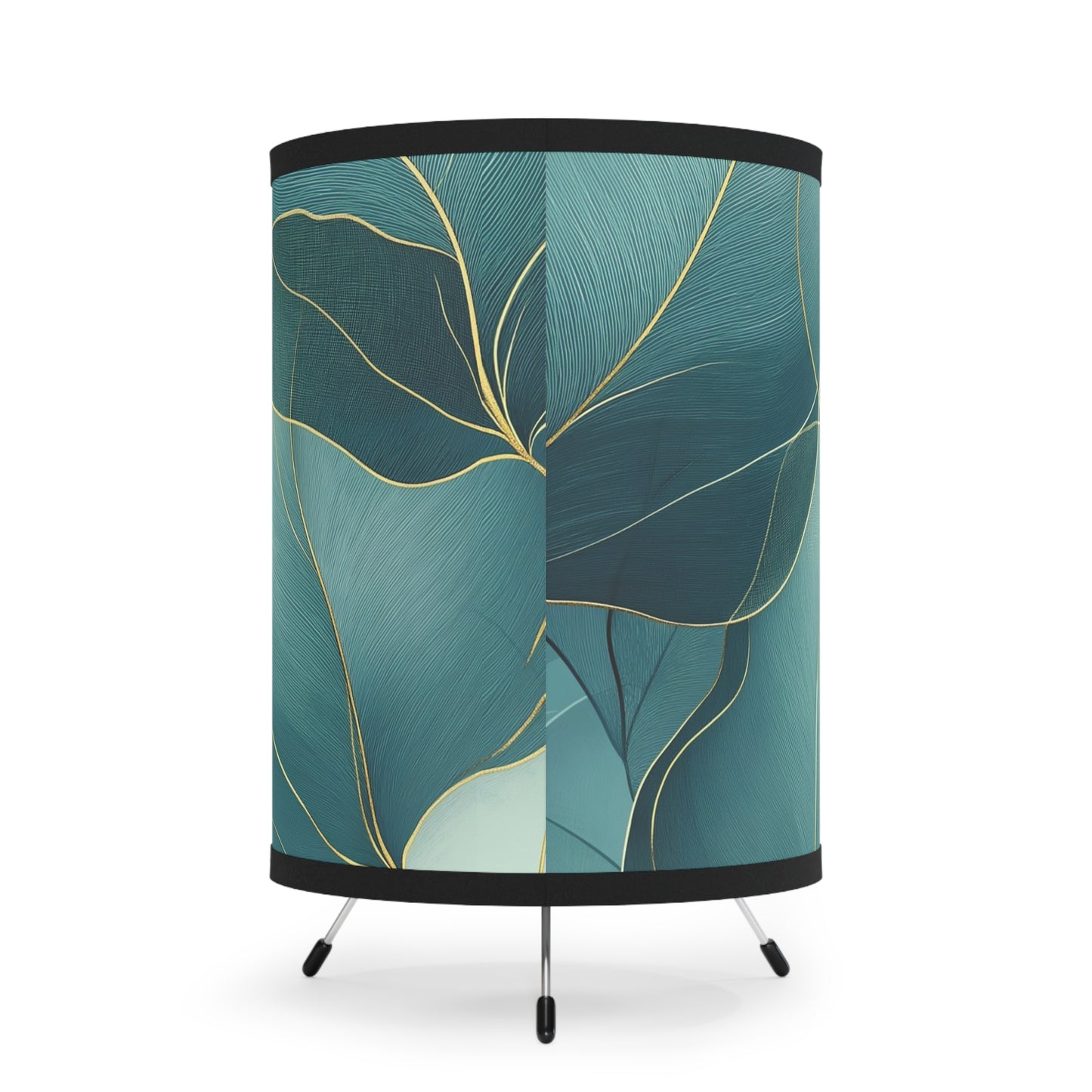 Serene Leaves Tripod Lamp