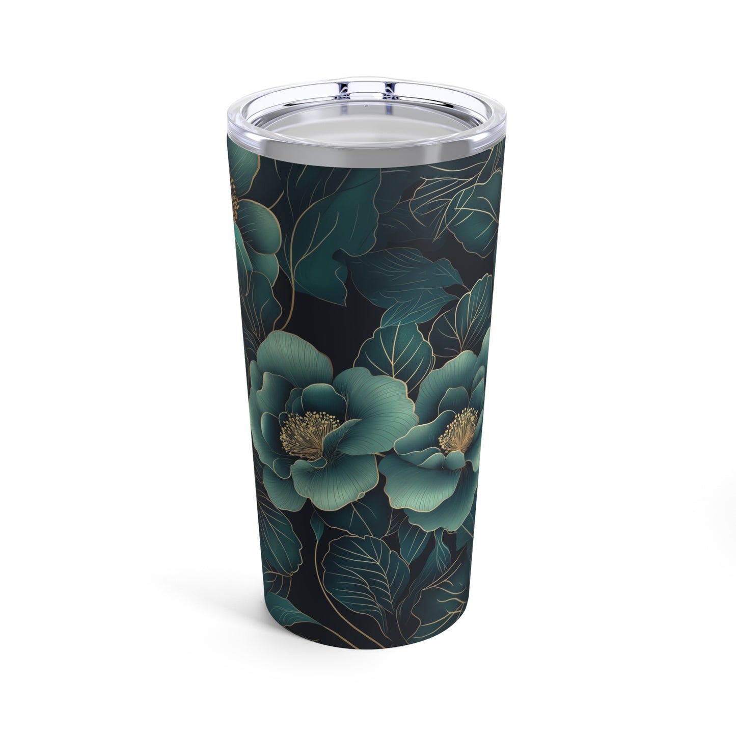 Floral Serenity Tumbler | 20oz | Double-Wall Insulated for Hot & Cold Drinks