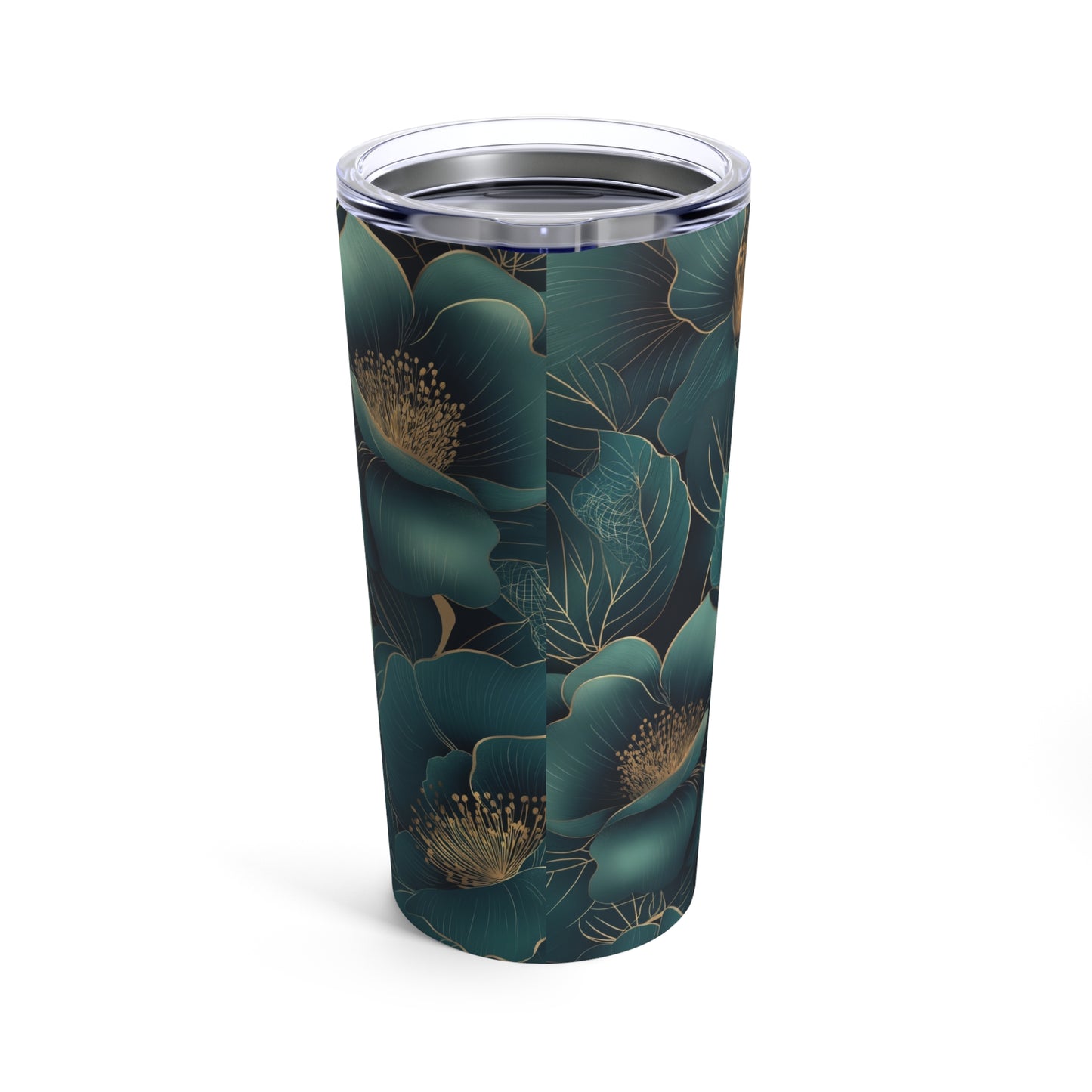 Floral Serenity Tumbler | 20oz | Double-Wall Insulated for Hot & Cold Drinks