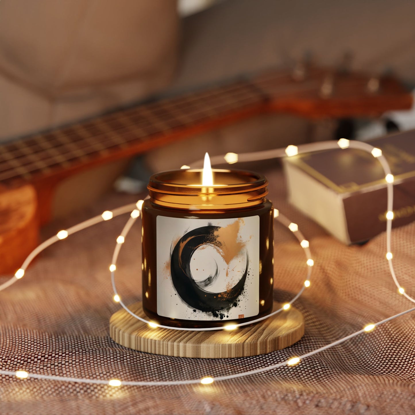 Zen Circle Scented Soy Candle – Calm Your Space with Mindful Ambience