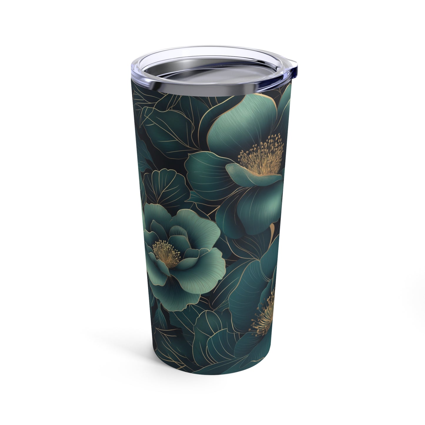 Floral Serenity Tumbler | 20oz | Double-Wall Insulated for Hot & Cold Drinks