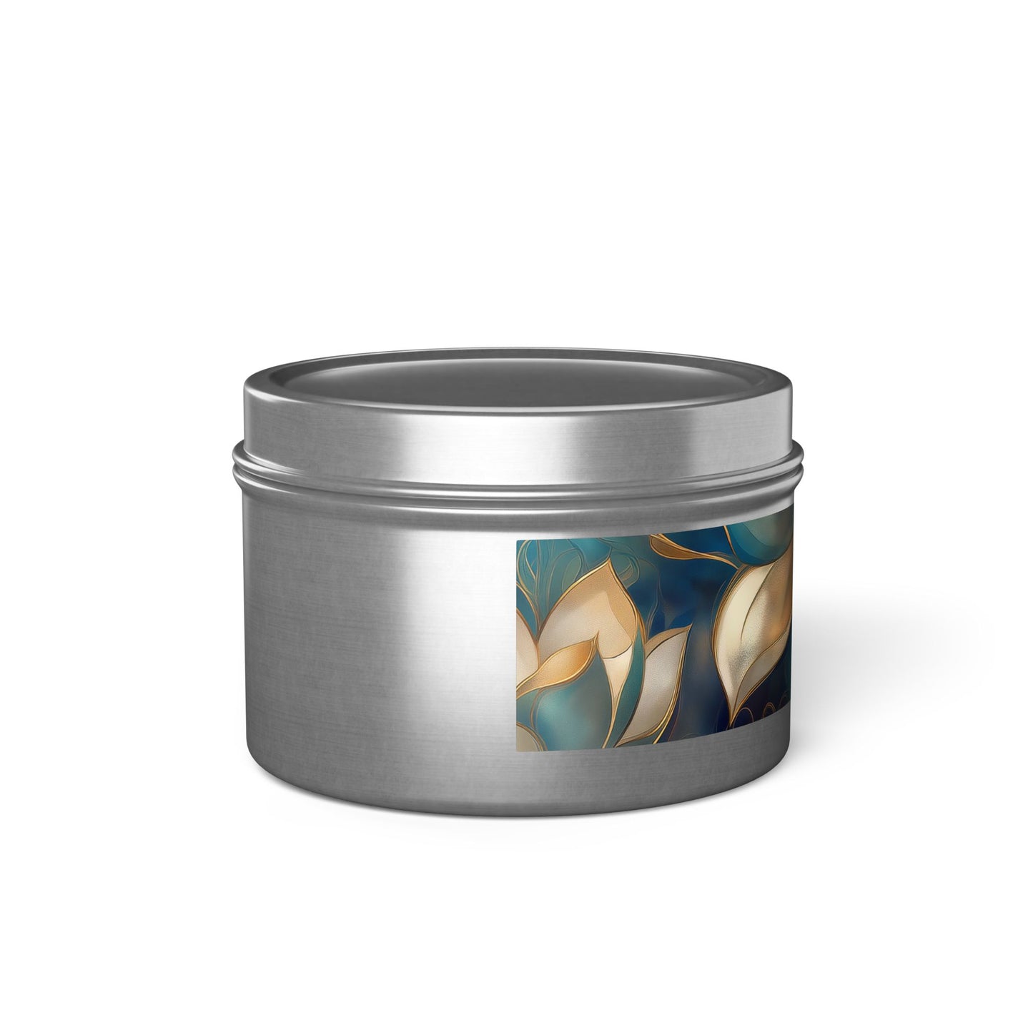 Lotus Blossom Aromatherapy Tin Candle | Hand-Poured Coconut Soy Wax | 4oz & 8oz