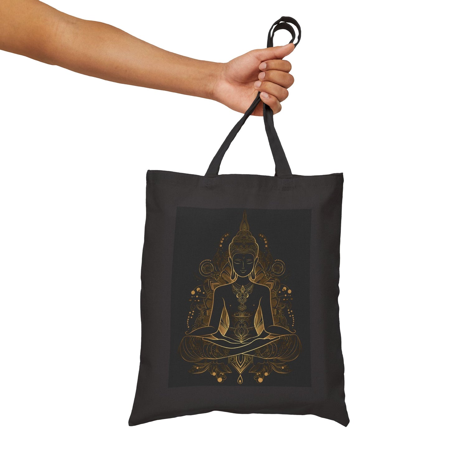 Mindful Serenity Cotton Canvas Tote Bag