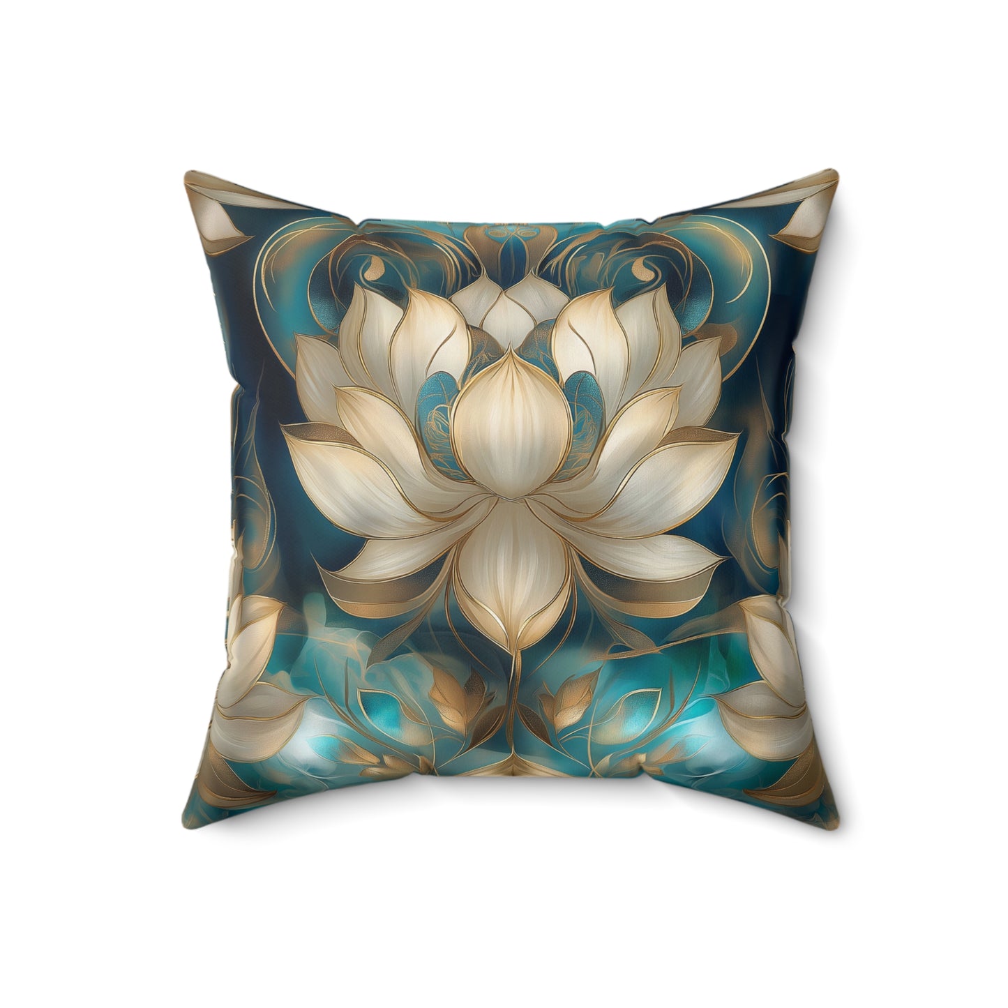 Double-Sided Lotus Bloom Pillow | Two Stunning Designs in One | Zen-Inspired Decor