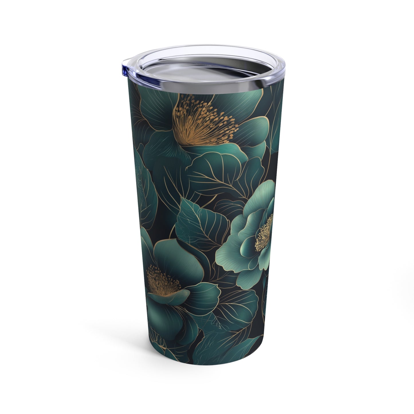 Floral Serenity Tumbler | 20oz | Double-Wall Insulated for Hot & Cold Drinks