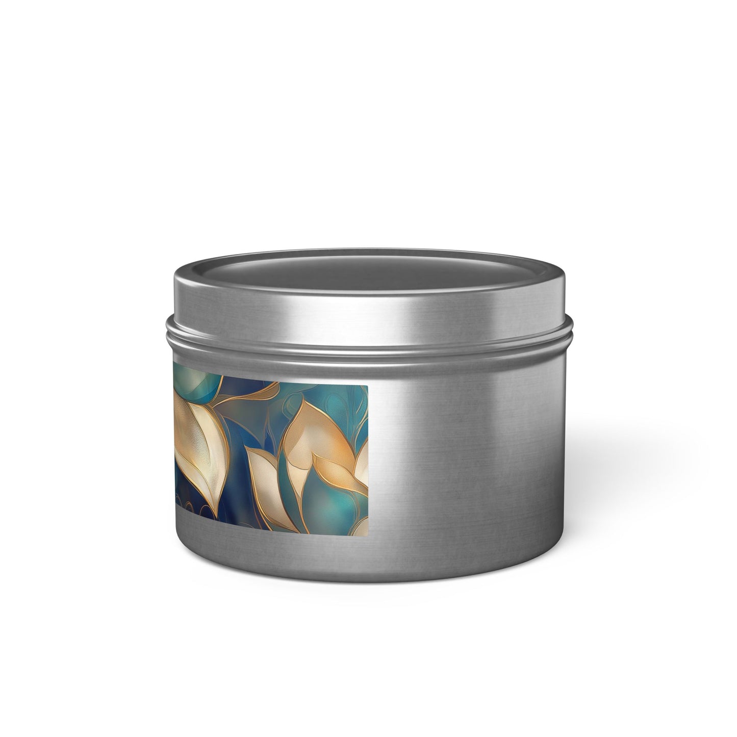 Lotus Blossom Aromatherapy Tin Candle | Hand-Poured Coconut Soy Wax | 4oz & 8oz