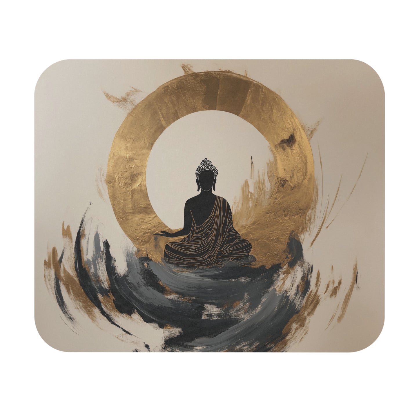 Zen Buddha Mouse Pad – Enhance Your Workspace with Calm and Comfort