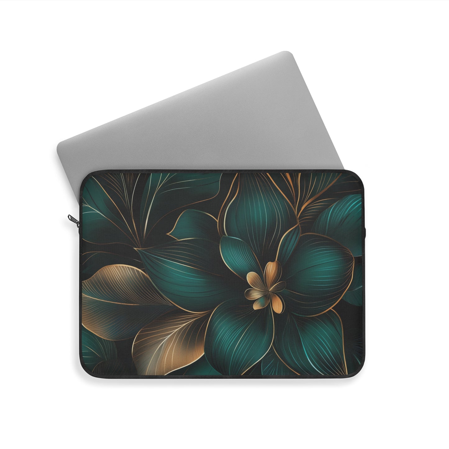 Floral Tranquility Laptop Sleeve | Water-Resistant & Stylish Protection