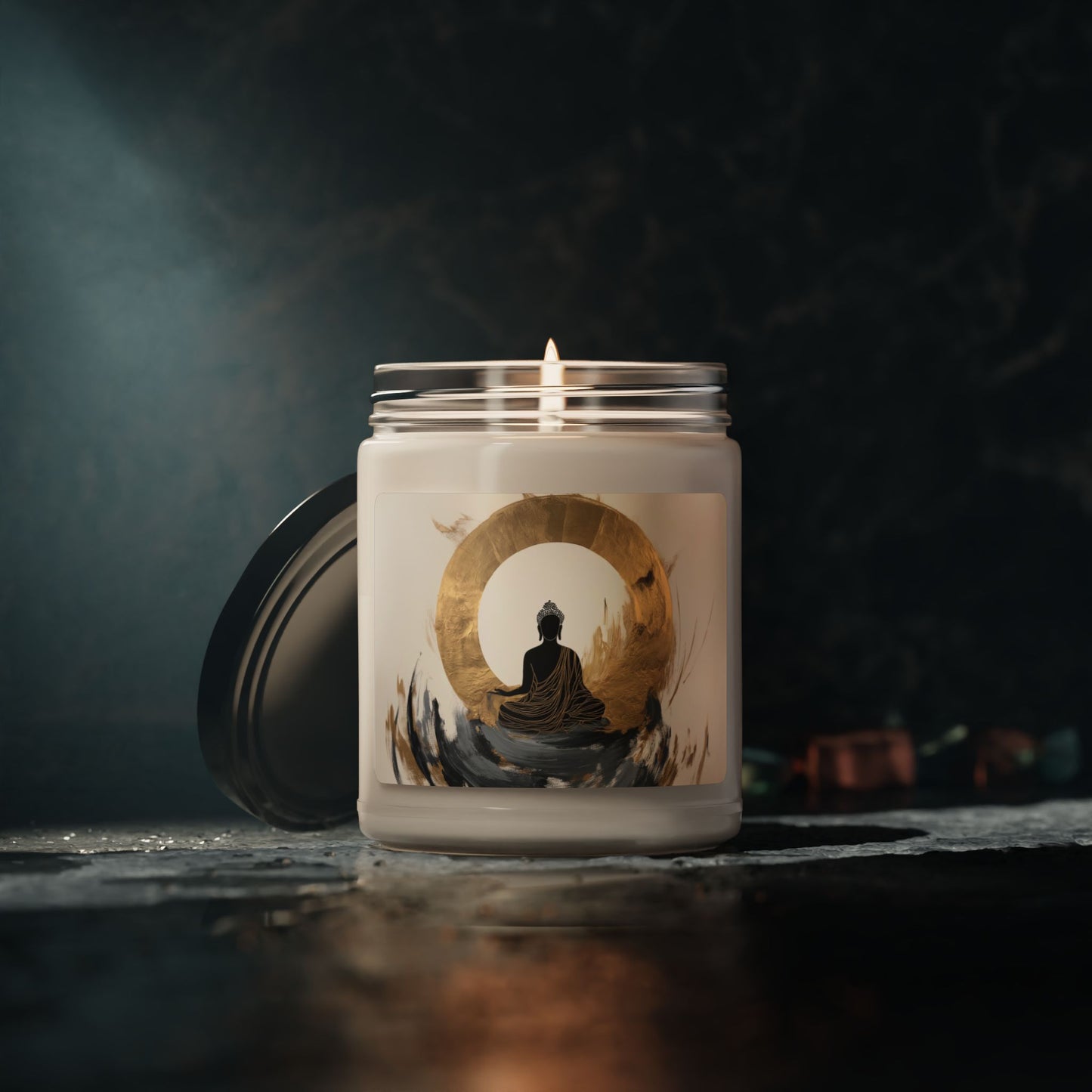 Zen Buddha Scented Soy Candle – Tranquility in Every Flicker