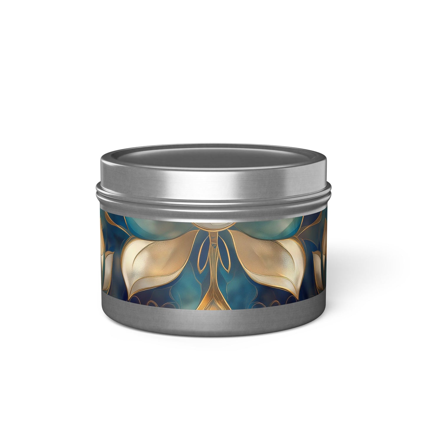 Lotus Blossom Aromatherapy Tin Candle | Hand-Poured Coconut Soy Wax | 4oz & 8oz