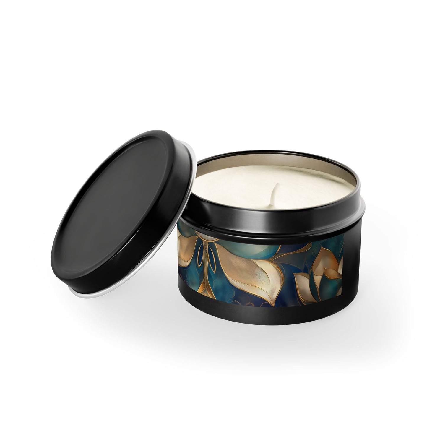 Lotus Blossom Aromatherapy Tin Candle | Hand-Poured Coconut Soy Wax | 4oz & 8oz