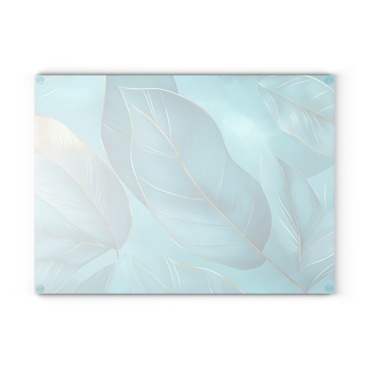 Serene Leaf Glass Cutting Board