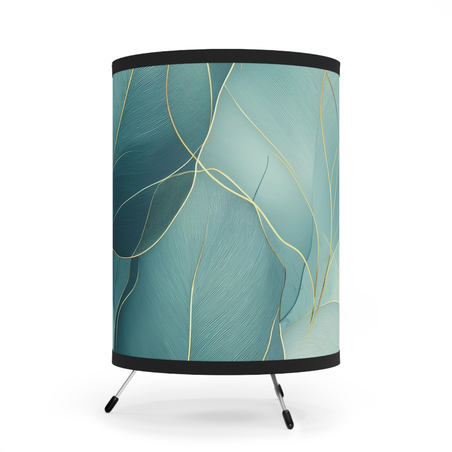 Serene Leaves Tripod Lamp