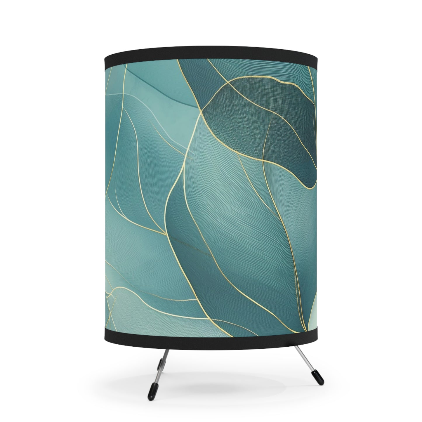 Serene Leaves Tripod Lamp