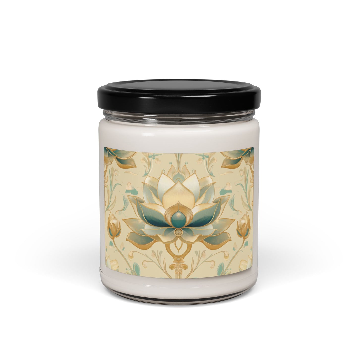 Lotus Scented Soy Candle | 9oz | Long-Lasting Aromatherapy