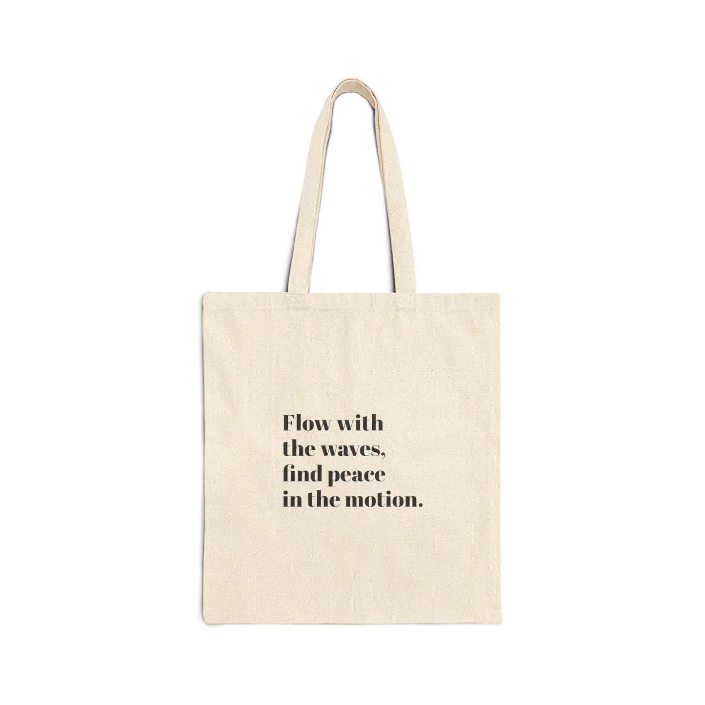 Big Wave Cotton Canvas Tote Bag – Flow with the Waves