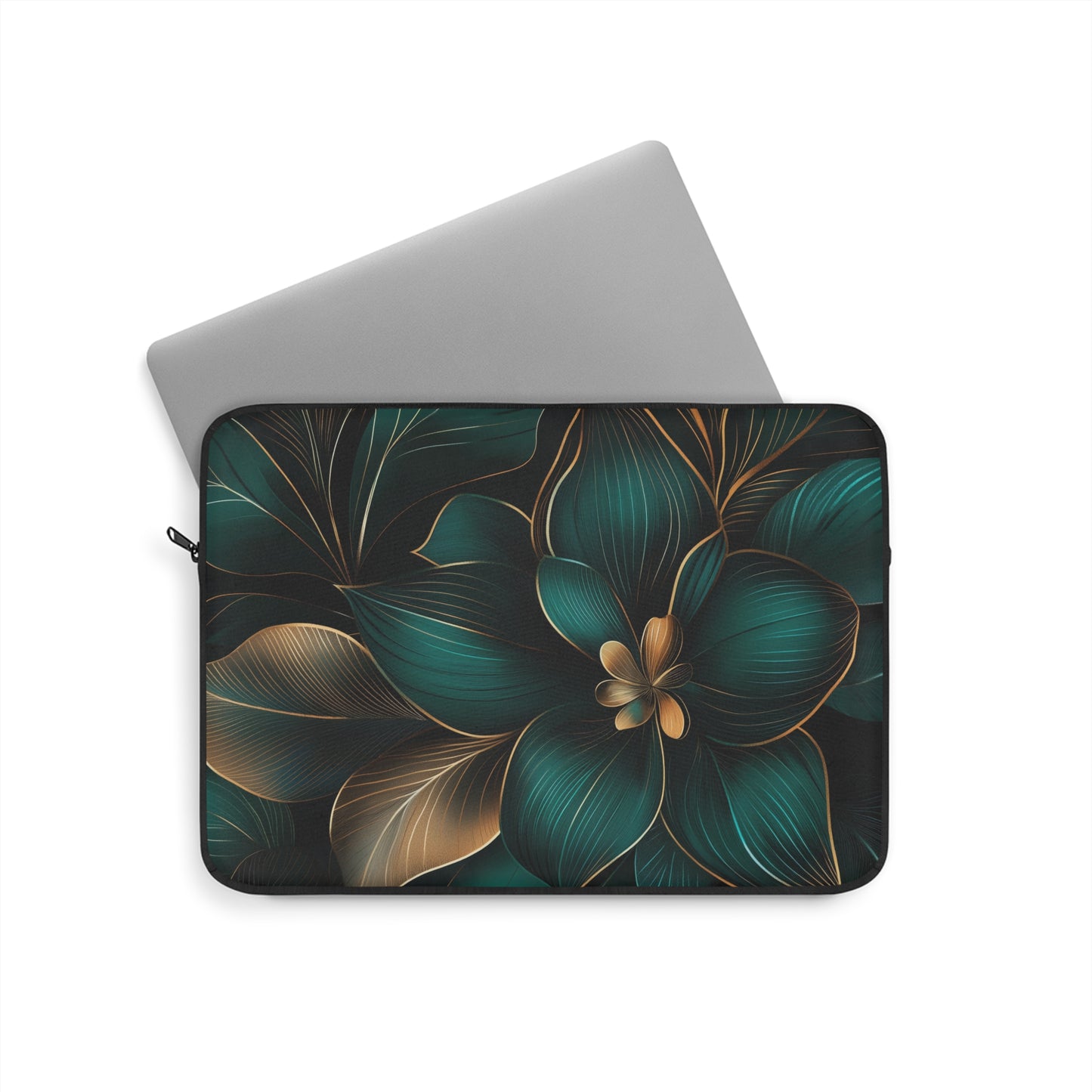 Floral Tranquility Laptop Sleeve | Water-Resistant & Stylish Protection