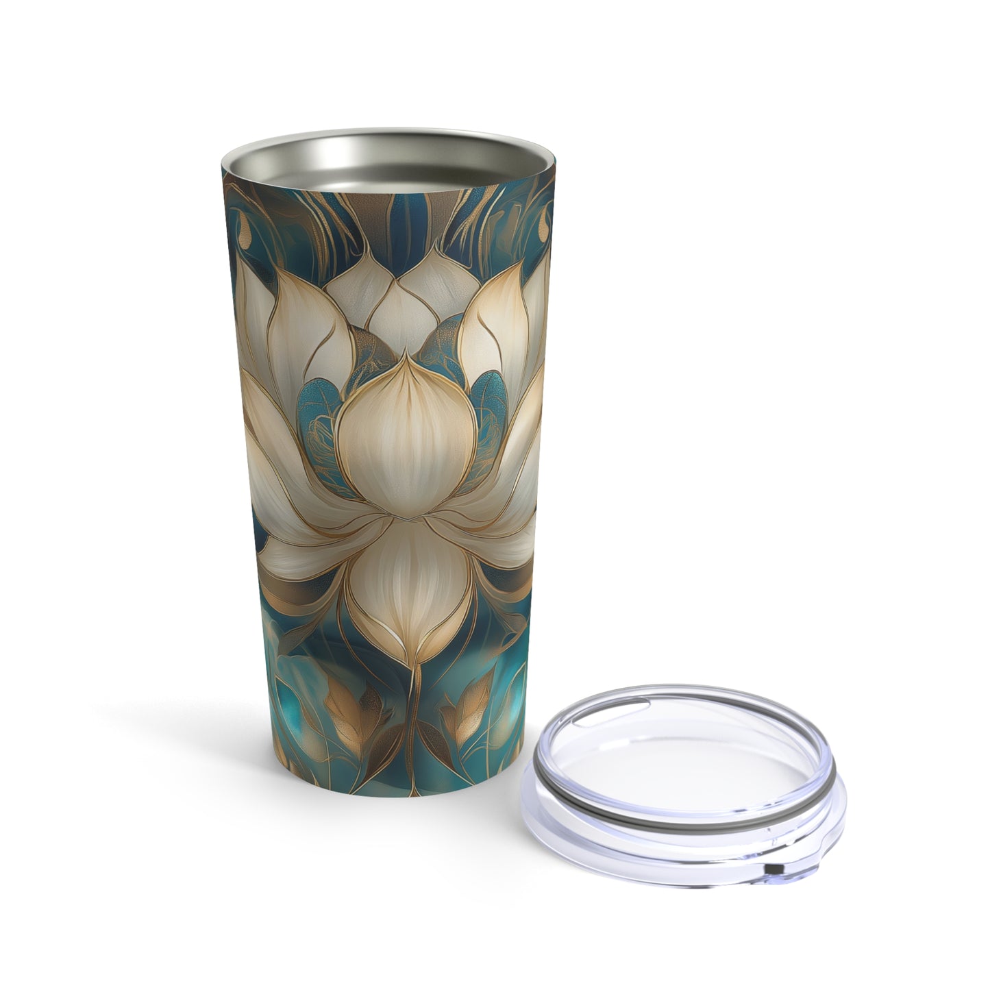 Lotus Blossom Insulated Tumbler | 20oz | Stylish Hot & Cold Drinkware