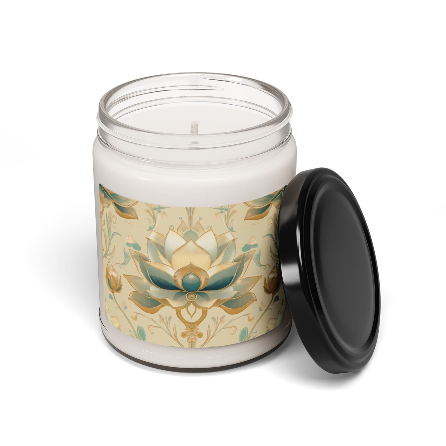 Lotus Scented Soy Candle | 9oz | Long-Lasting Aromatherapy