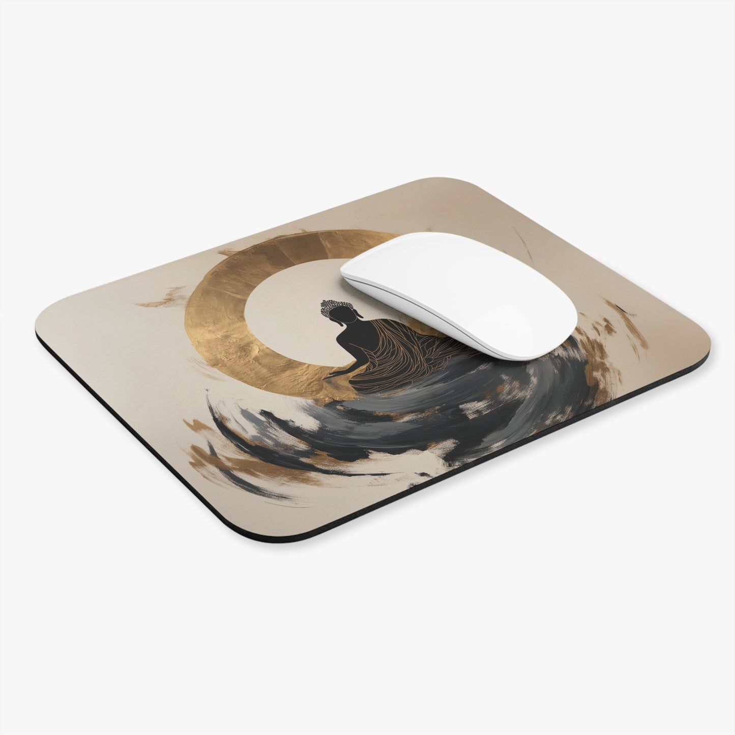 Zen Buddha Mouse Pad – Enhance Your Workspace with Calm and Comfort