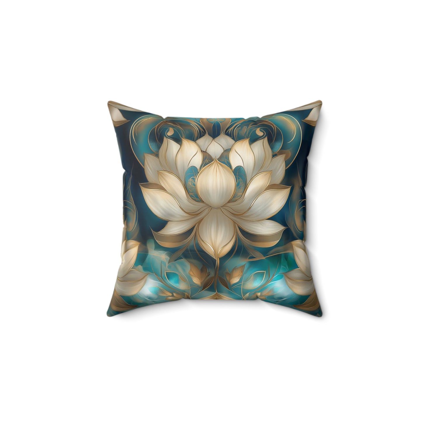 Double-Sided Lotus Bloom Pillow | Two Stunning Designs in One | Zen-Inspired Decor