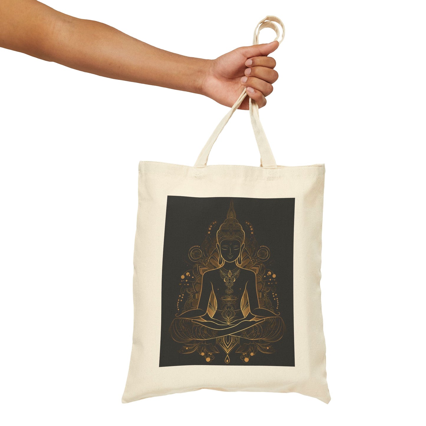 Mindful Serenity Cotton Canvas Tote Bag