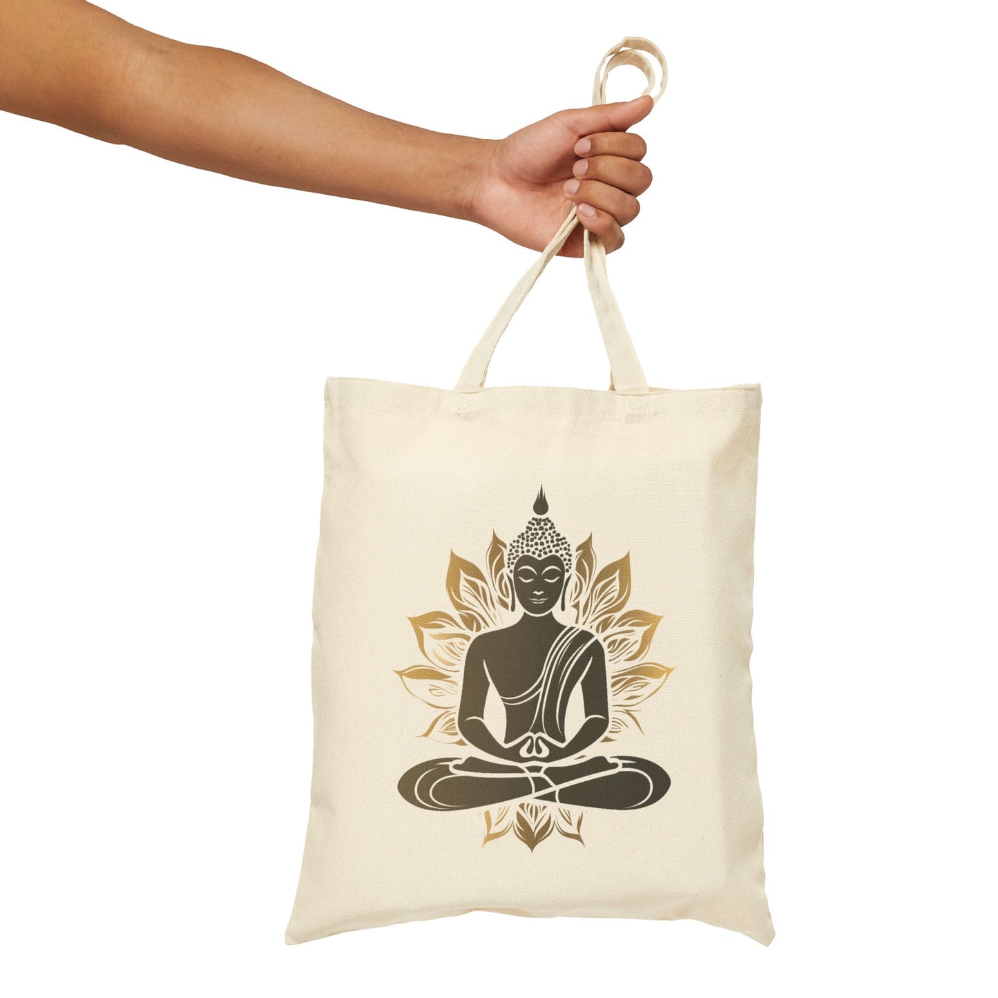 Tranquil Harmony Cotton Canvas Tote Bag