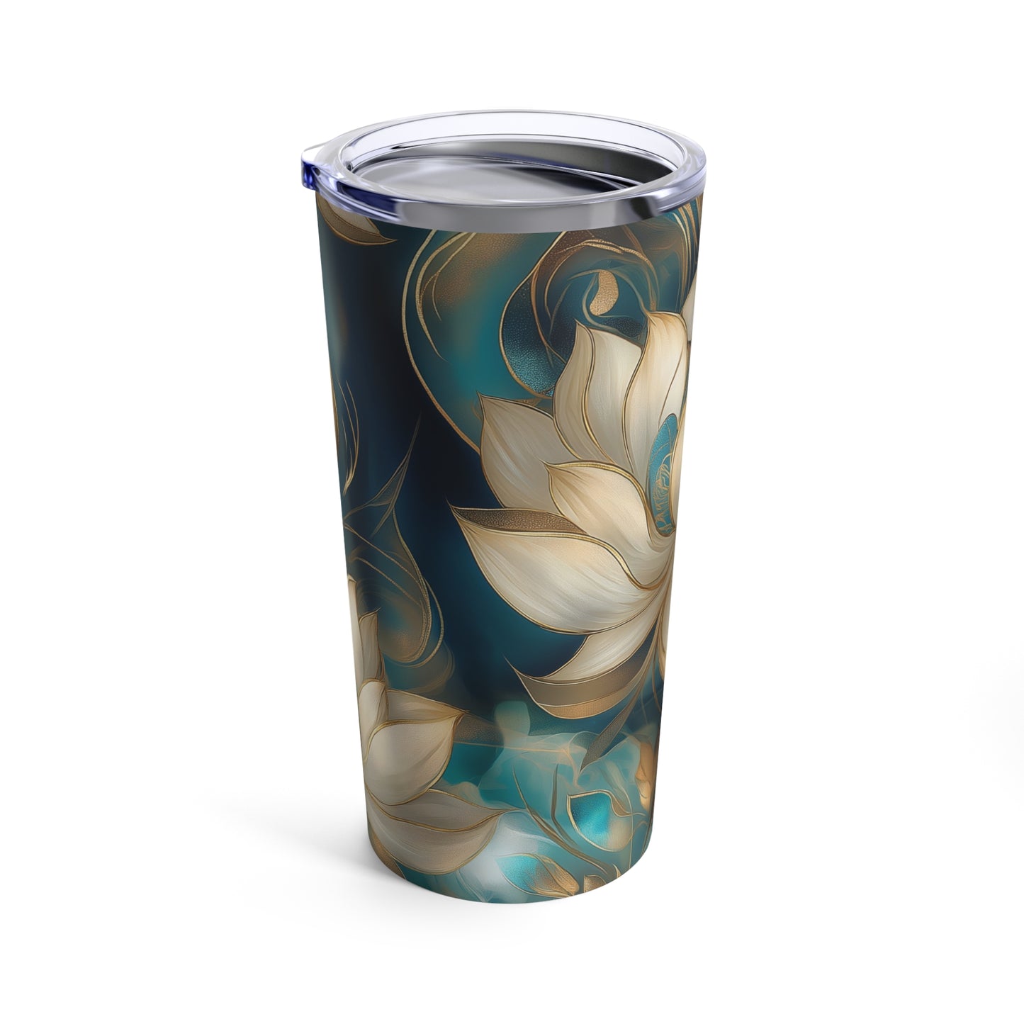 Lotus Blossom Insulated Tumbler | 20oz | Stylish Hot & Cold Drinkware