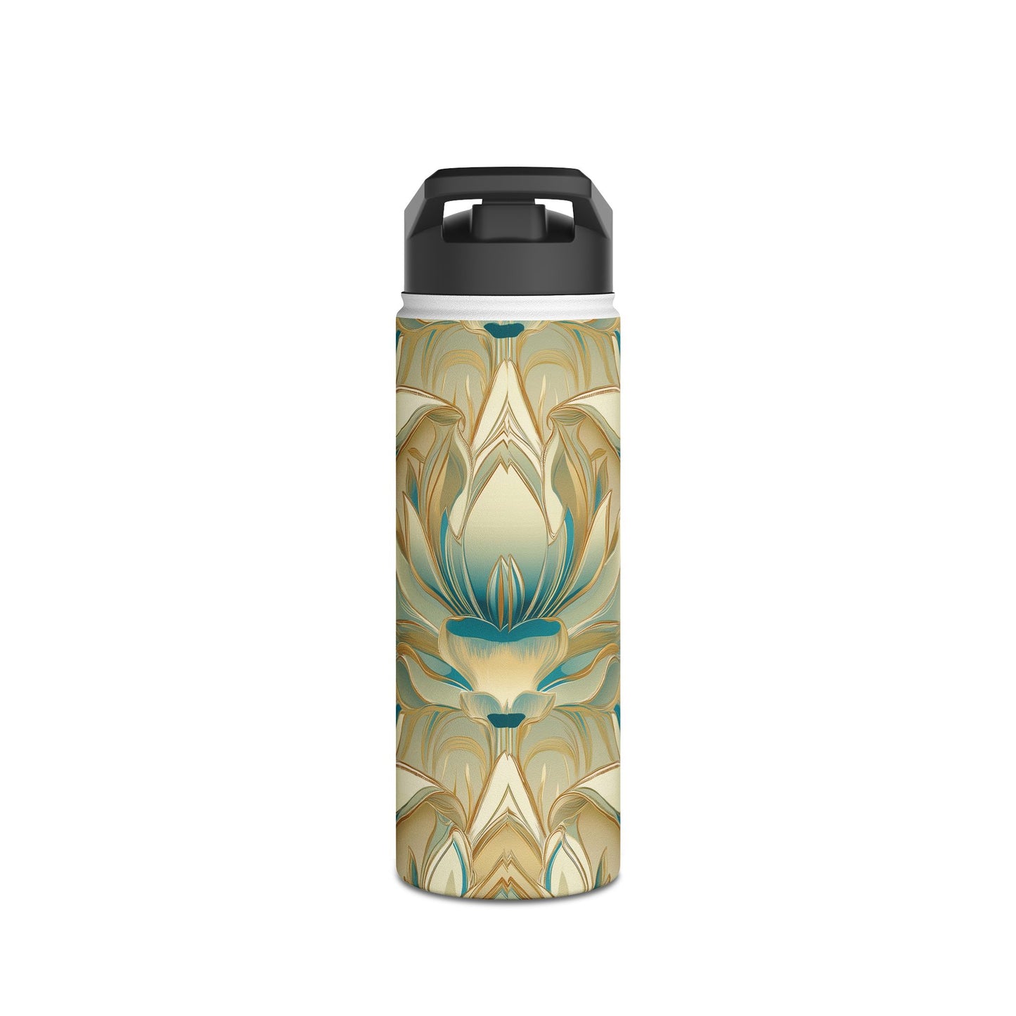 Lotus Blossom Stainless Steel Water Bottle | Double-Wall Insulated | 3 Sizes Available