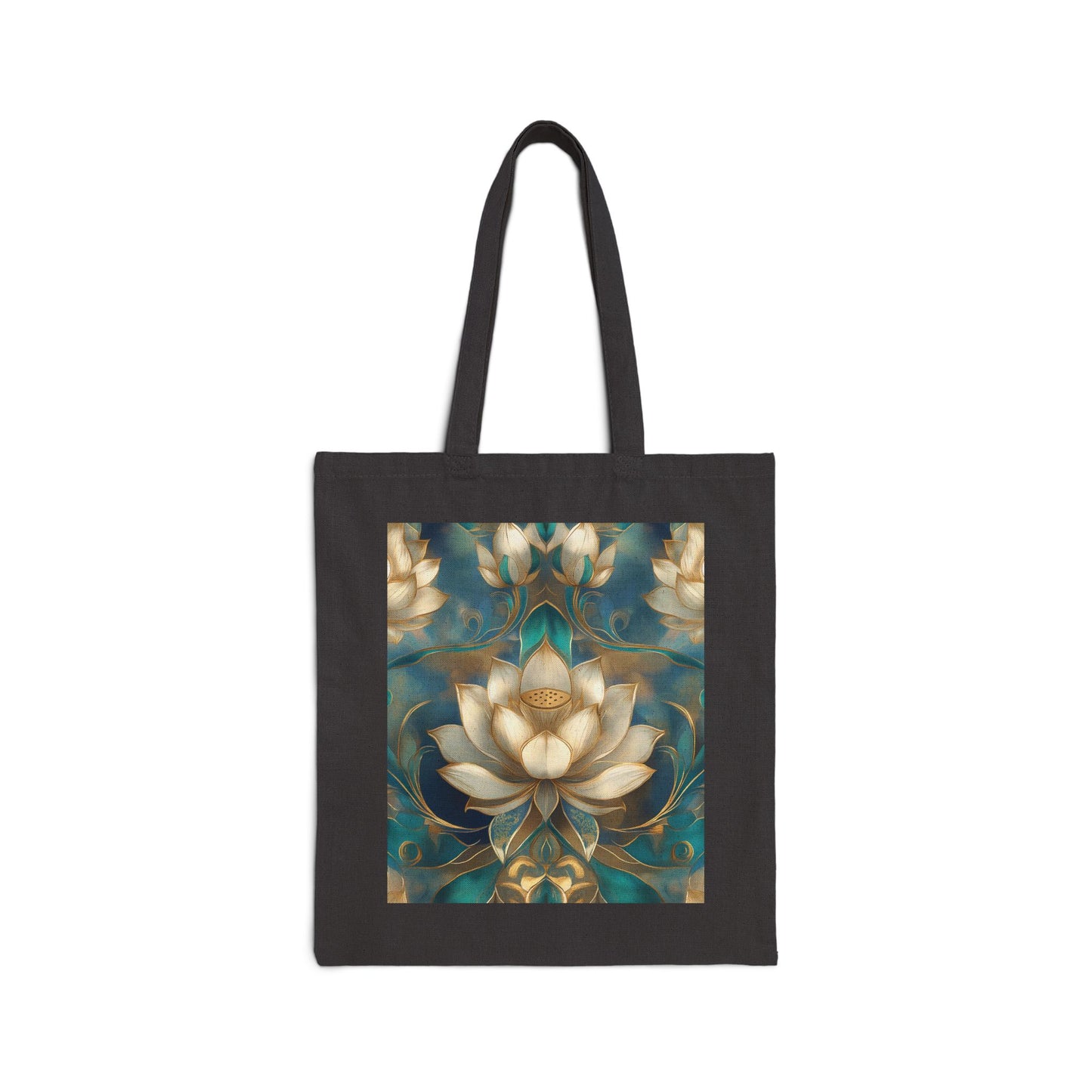 Serene Reflection Cotton Canvas Tote Bag