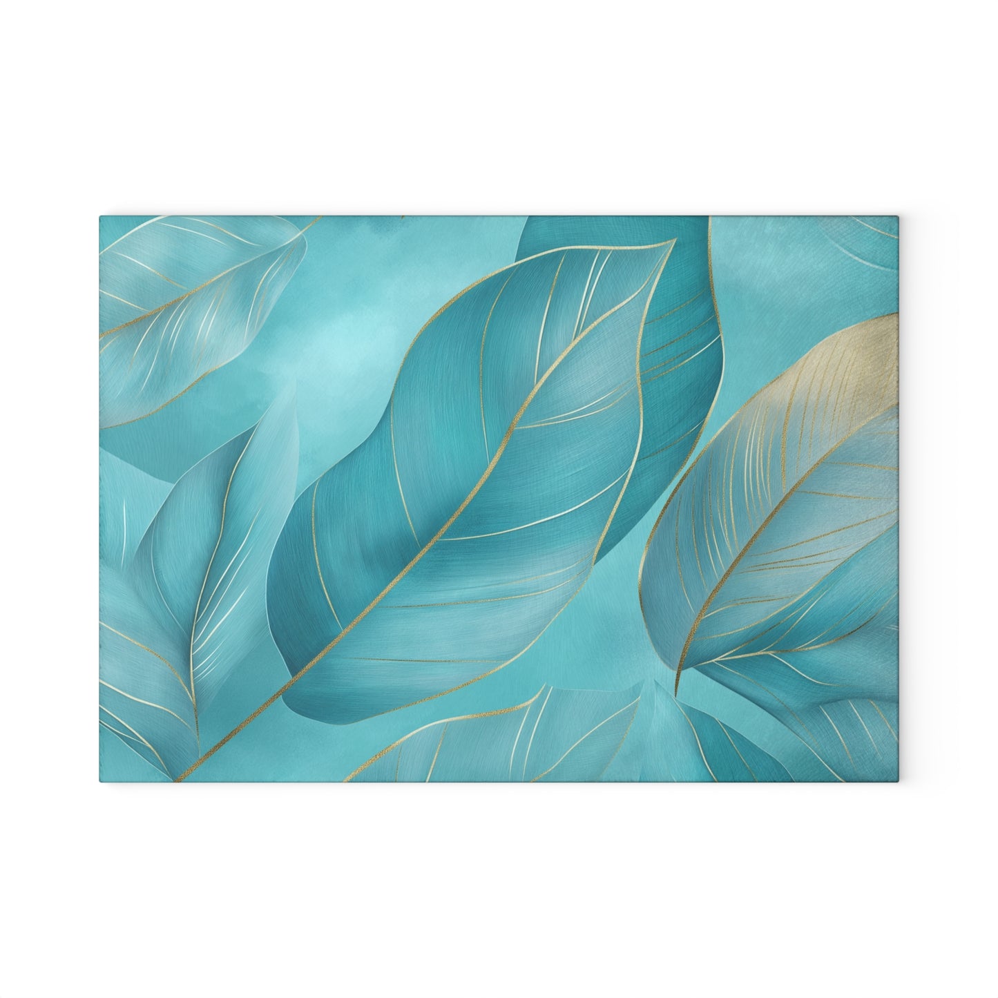 Serene Leaf Glass Cutting Board