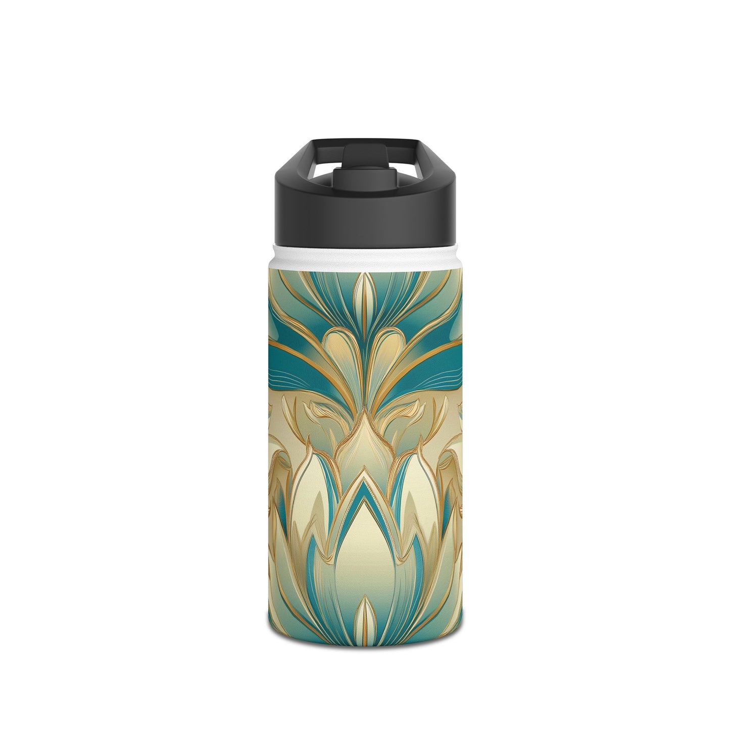 Lotus Blossom Stainless Steel Water Bottle | Double-Wall Insulated | 3 Sizes Available