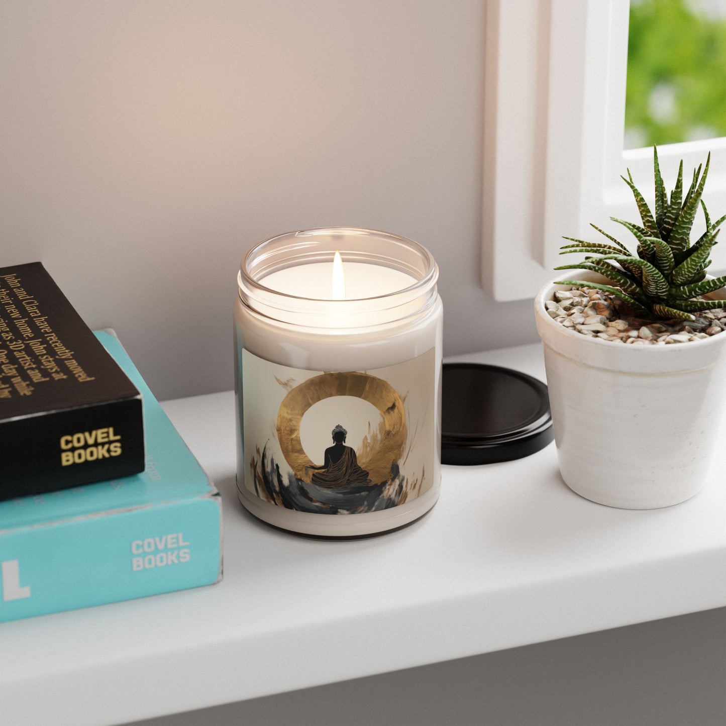 Zen Buddha Scented Soy Candle – Tranquility in Every Flicker