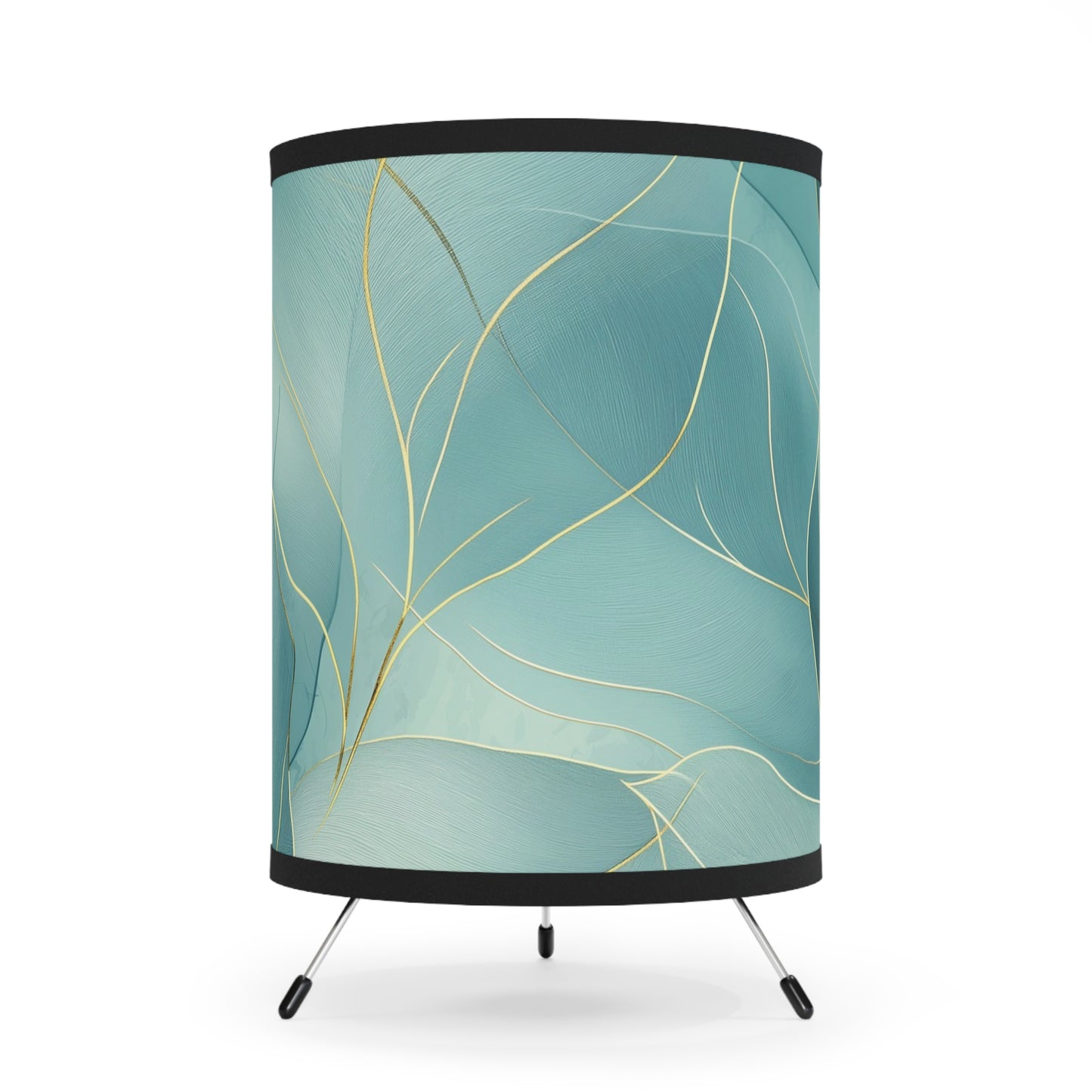 Serene Leaves Tripod Lamp