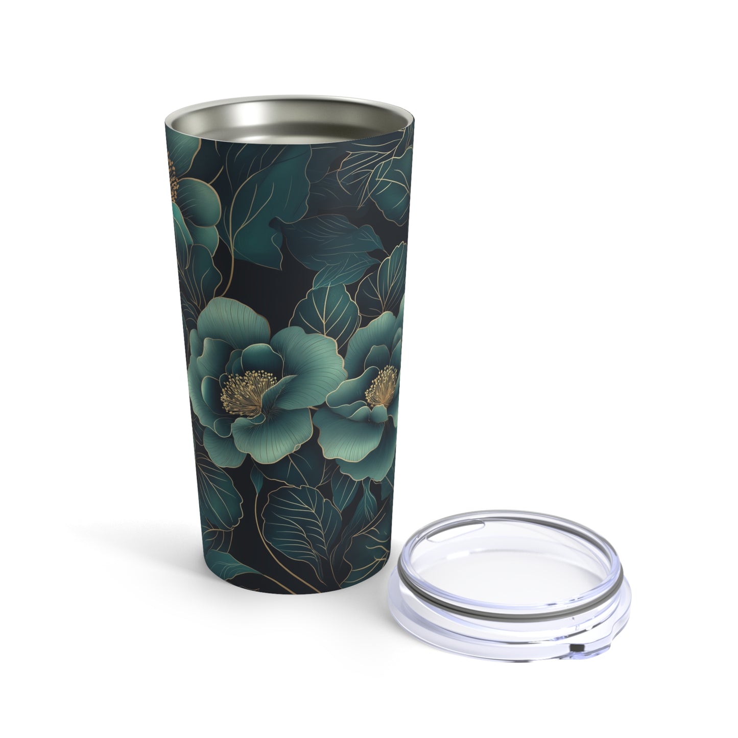 Floral Serenity Tumbler | 20oz | Double-Wall Insulated for Hot & Cold Drinks