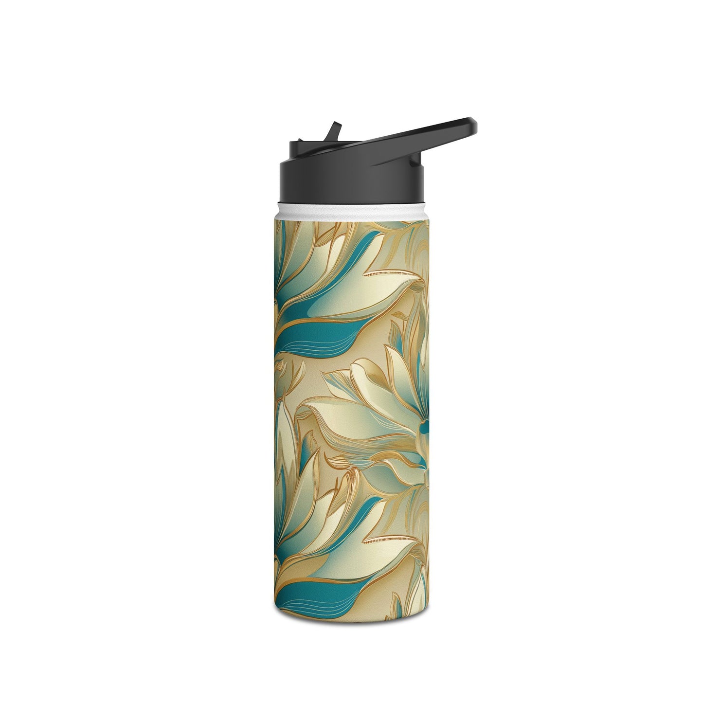 Lotus Blossom Stainless Steel Water Bottle | Double-Wall Insulated | 3 Sizes Available