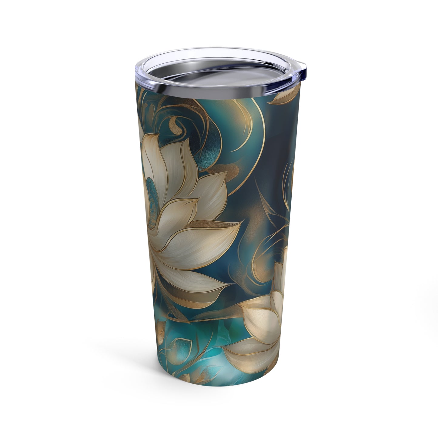 Lotus Blossom Insulated Tumbler | 20oz | Stylish Hot & Cold Drinkware