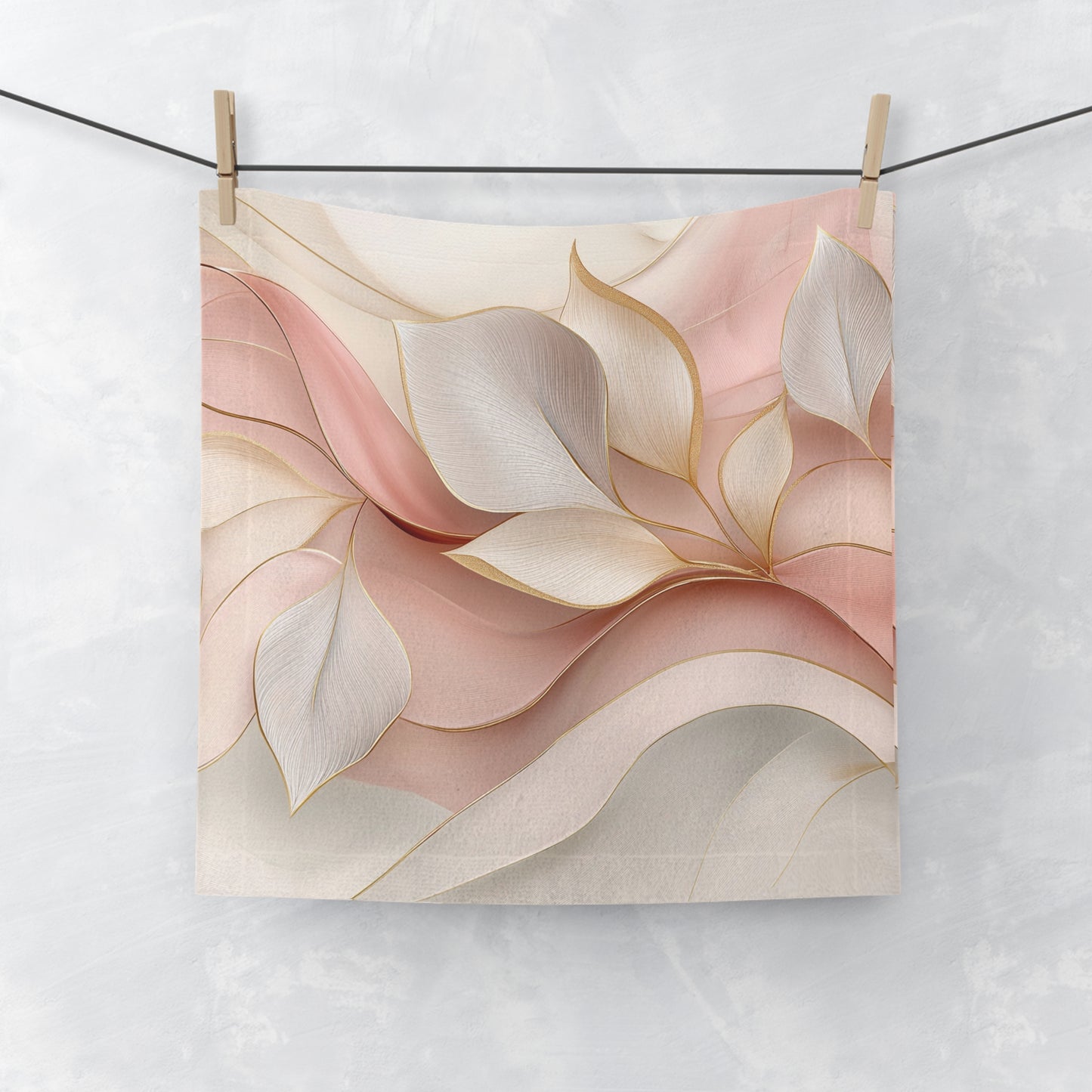 Floral Serenity Face Towel | Soft, Absorbent & Mindfully Designed