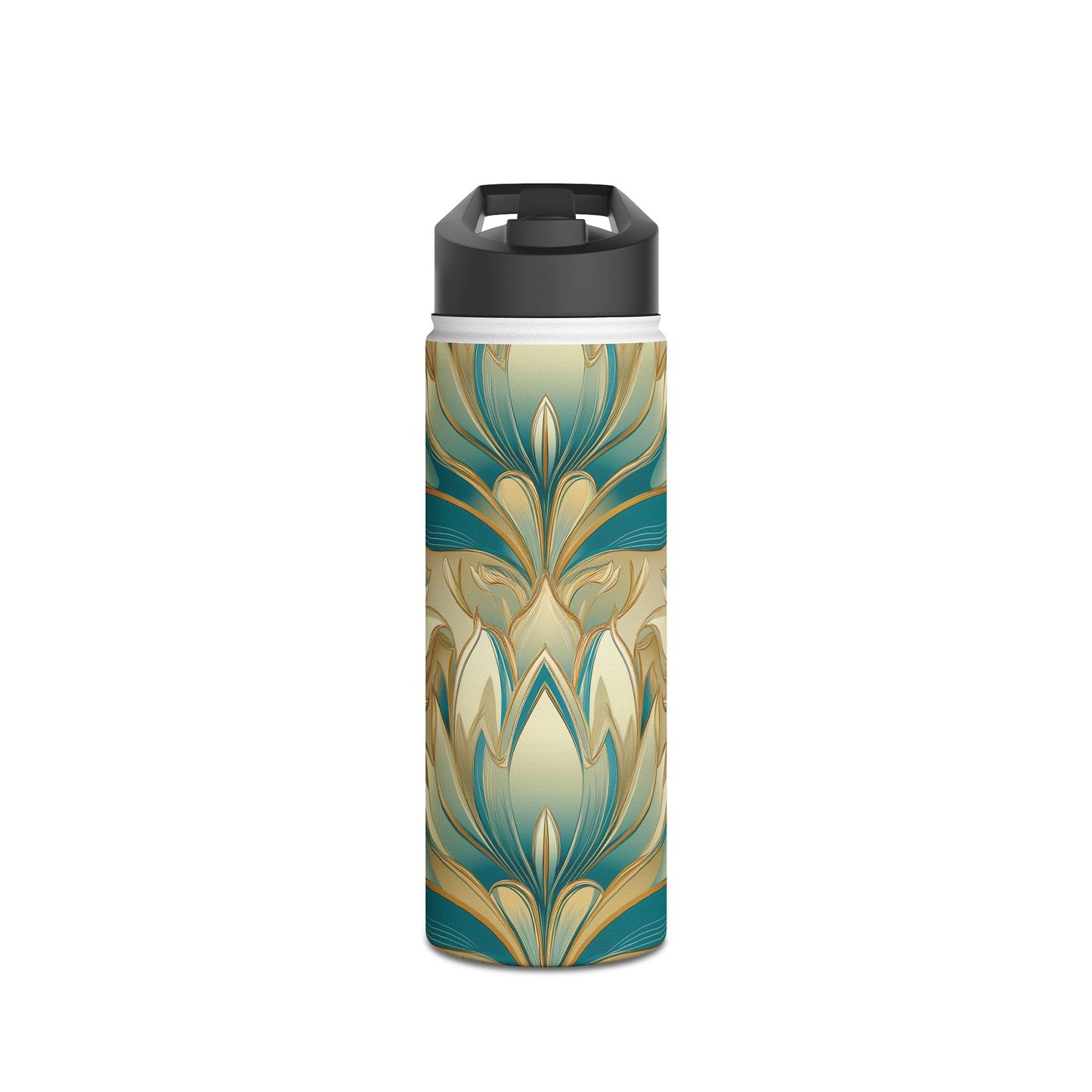 Lotus Blossom Stainless Steel Water Bottle | Double-Wall Insulated | 3 Sizes Available