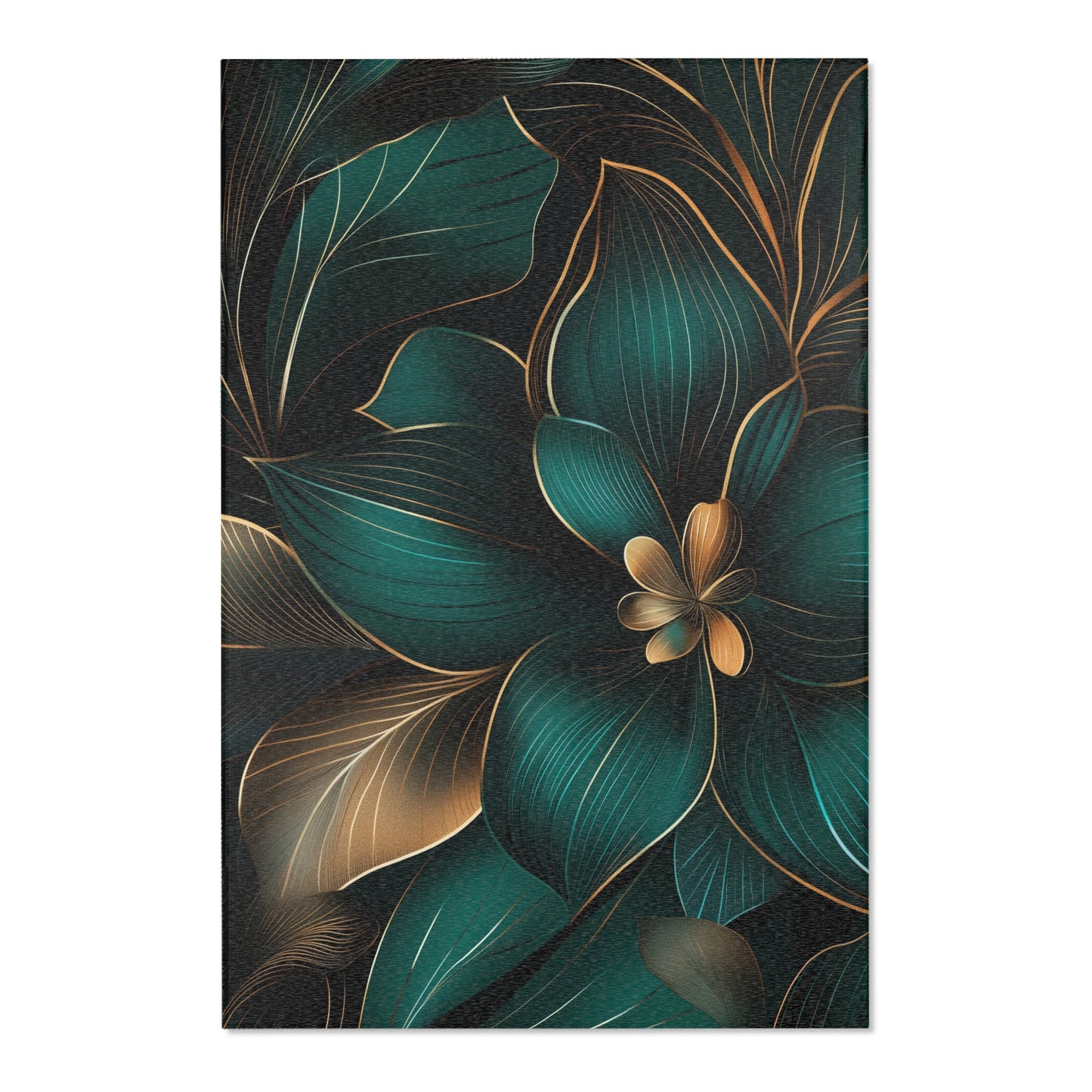 Elegant Botanical Design Area Rug | Available in Multiple Sizes