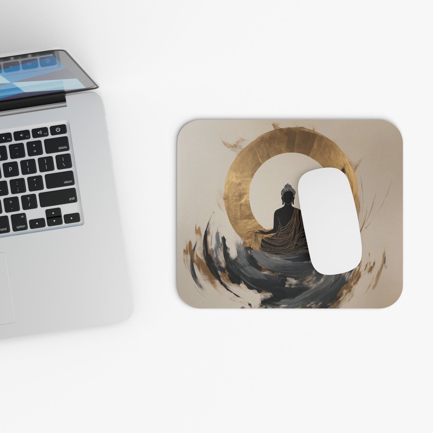 Zen Buddha Mouse Pad – Enhance Your Workspace with Calm and Comfort