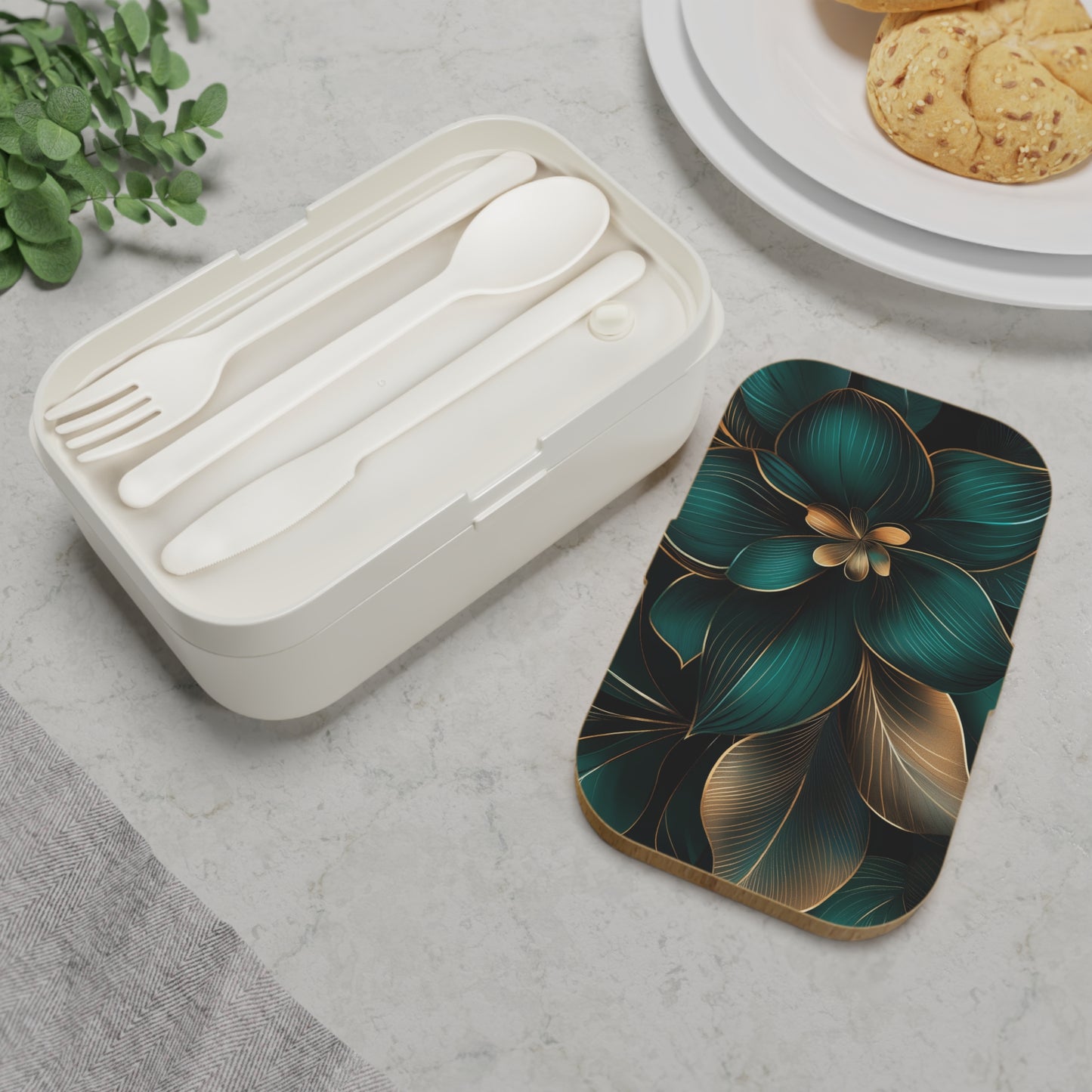 Floral Elegance Bento Lunch Box